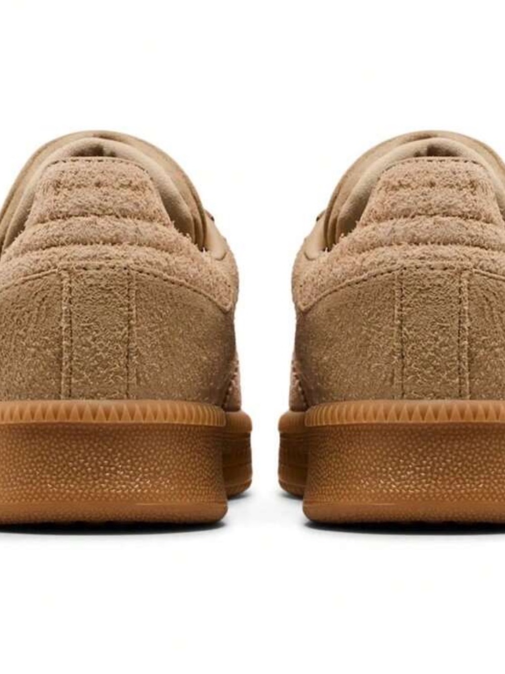 adidas Samba Suede Sneakers in Tan and Light Beige - Picture 2 of 6